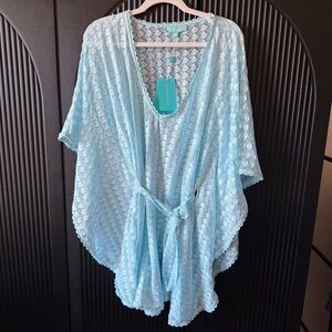 Melissa Odabash Sky Blue Lace Cover-Up